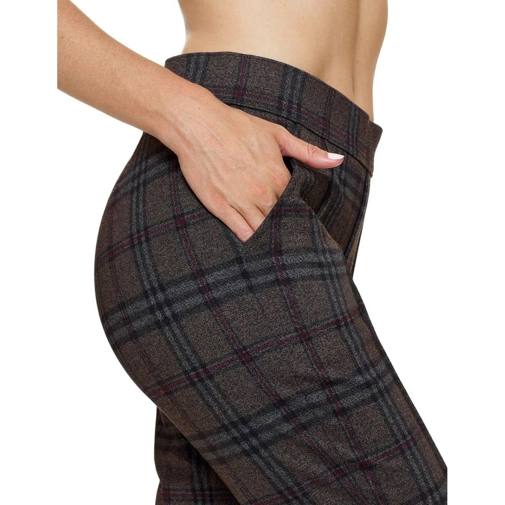 Hue Brown Mix Plaid Leggings. Like Brand New.